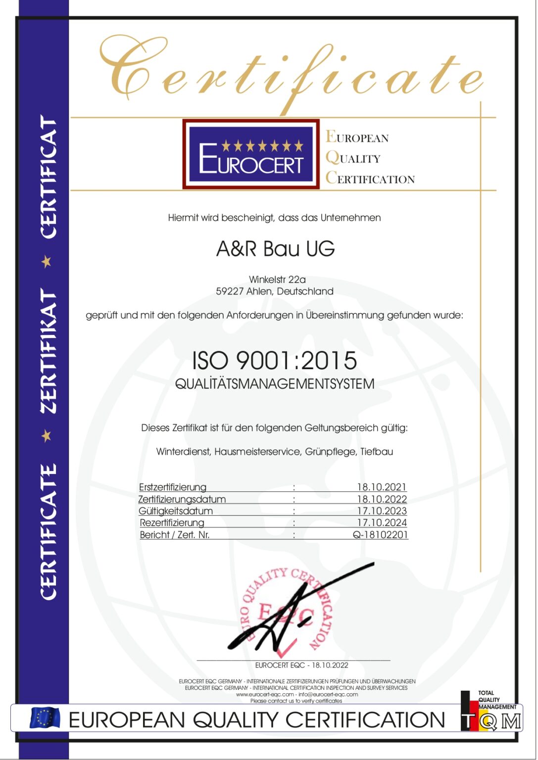 ISO 9001 2015 A&R Bau 18102022 DEs_page-0001